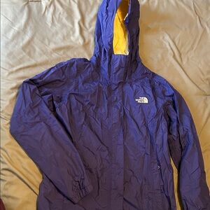 The North Face Blue Jacket with Cream Lining